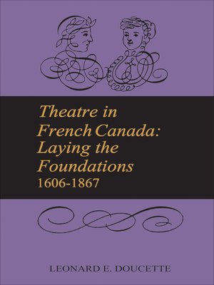 cover image of Theatre in French Canada